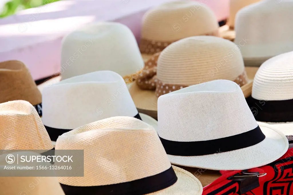 Panama hats, Panama City, Republic of Panama, Central America.