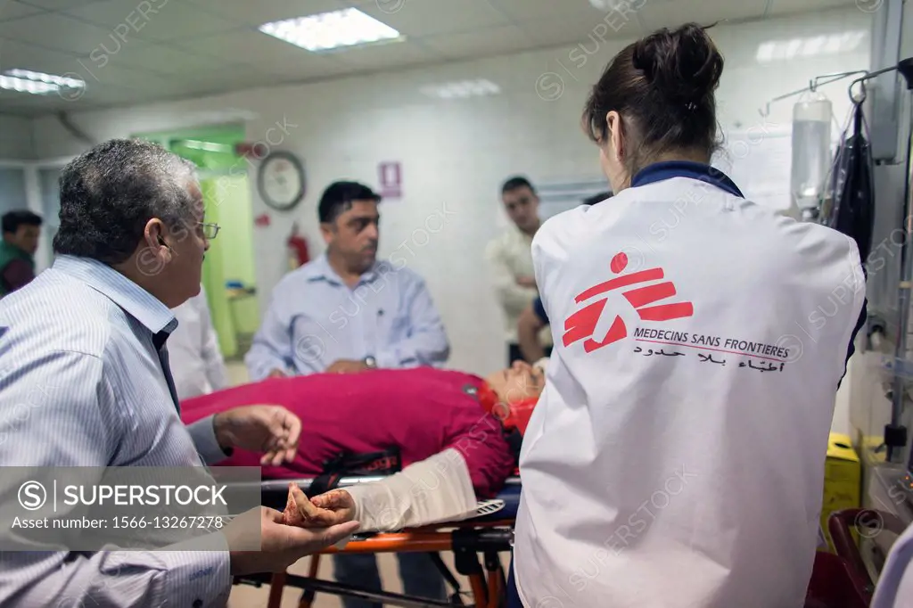 Emergency room at Sulaimaniya hospital, Iraq.