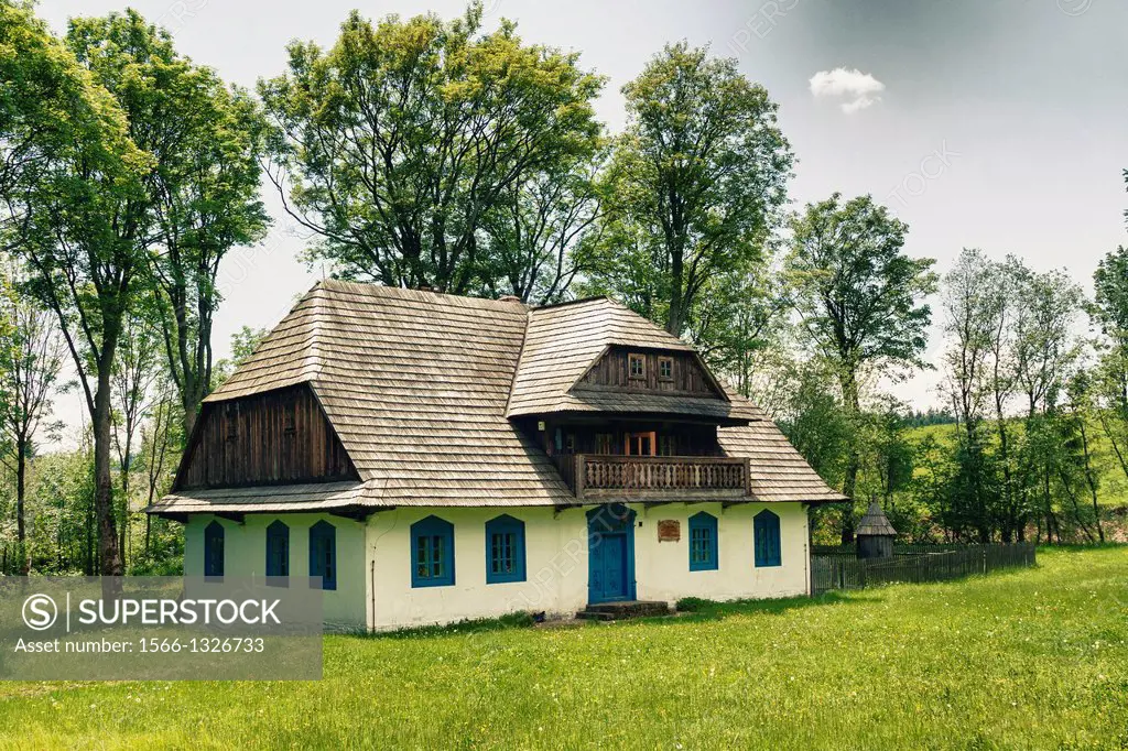 The White Inn in The Orava Ethnographic Park Museum in Zubrzyca Górna, Poland.