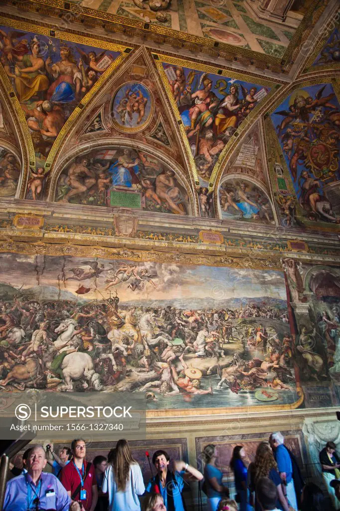 Constantino great battle Hall. Vatican Museum, Vatican City, Rome, Lazio, Italy