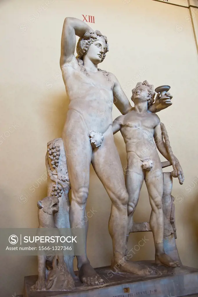Statues in Pio Clementino Museum. Vatican Museum, Vatican City, Rome, Lazio, Italy