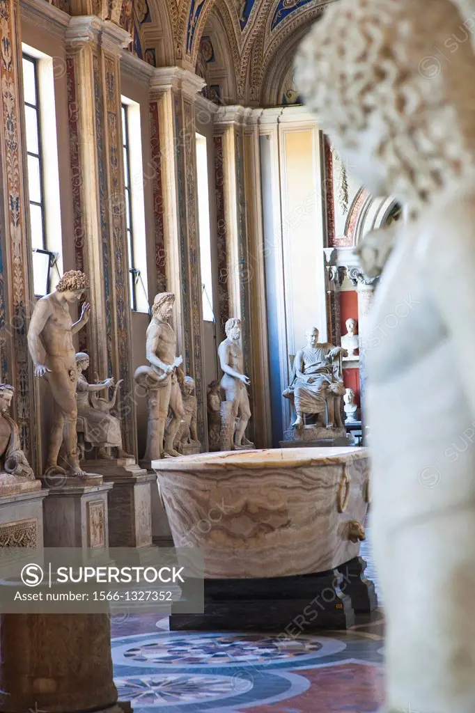 Gallery of the Statues. Vatican Museum, Vatican City, Rome, Lazio, Italy