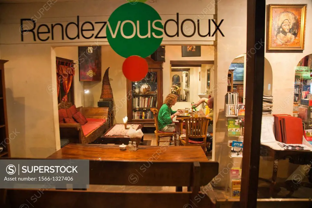 Rendezvousdoux Restaurant. Restaurant meeting between the French in Jalan Raya, Ubud, Bali, Indonesia.