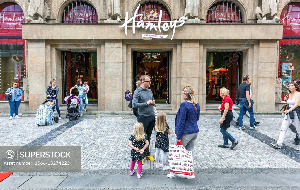 Hamleys toy store, Na Prikope street, Prague, Czech Republic.