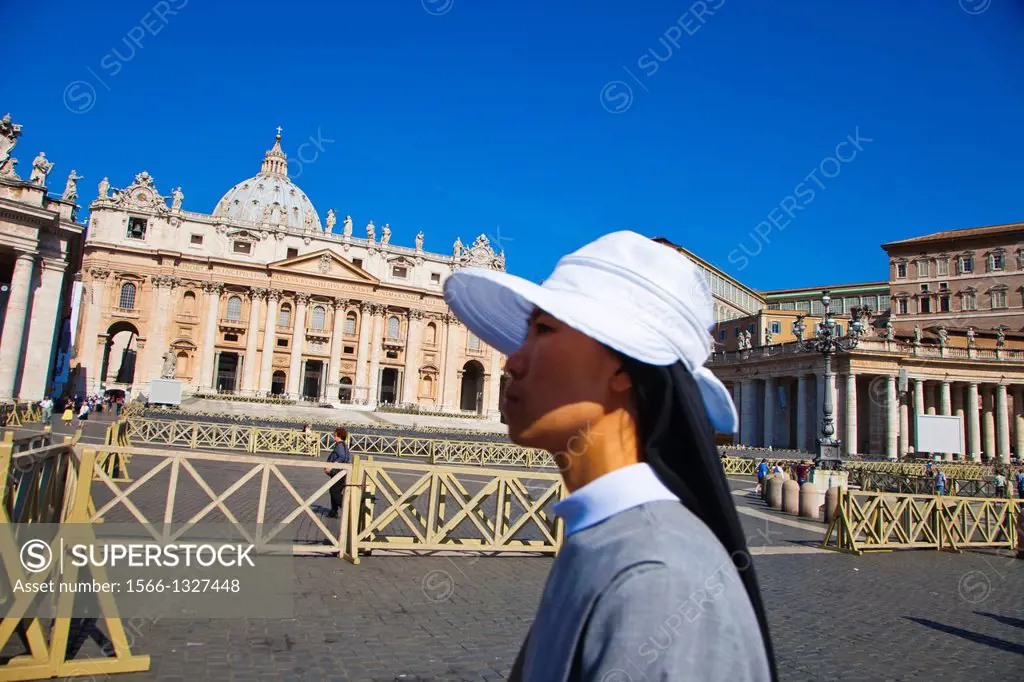 Saint Peter´s Basilica and Square, Vatican City, Rome, Lazio, Italy