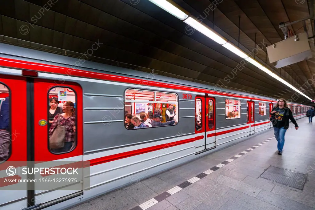 Metro, Prague, Czech Republic, Europe.