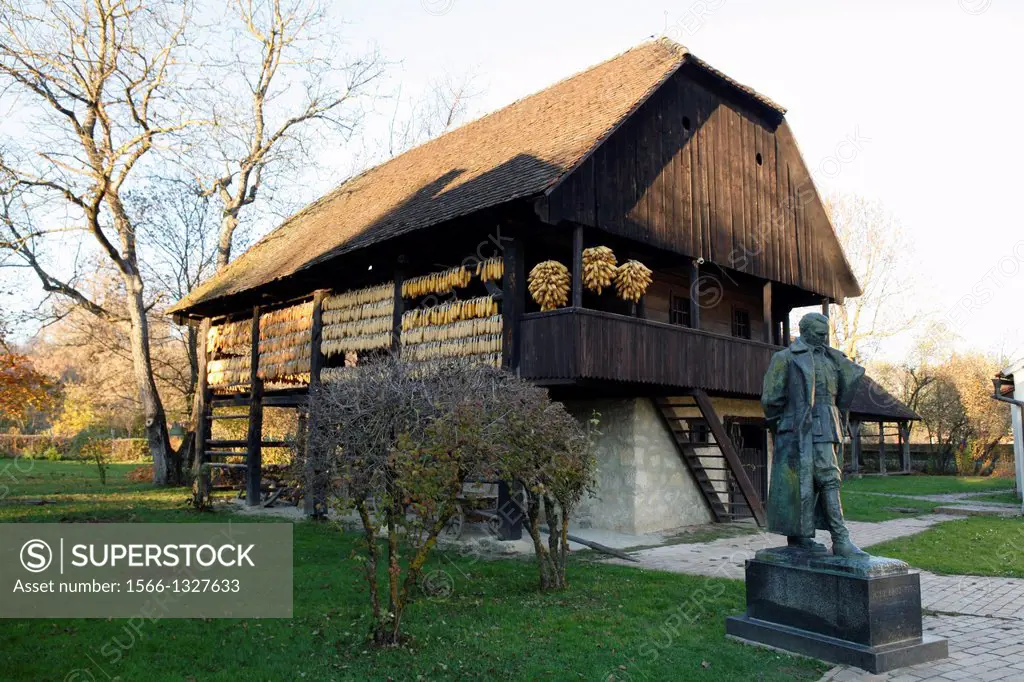 Croatia, Zagorje province, Kumrovec, Muzej Staro Selo (museum of the old village), was the native village of President Tito and has been preserved as ...