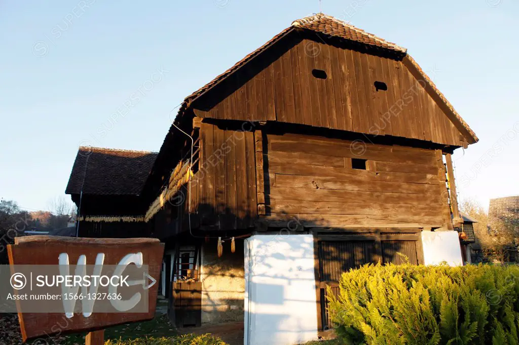 Croatia, Zagorje province, Kumrovec, Muzej Staro Selo (museum of the old village), was the native village of President Tito and has been preserved as ...