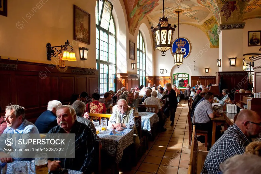 Hofbrauhaus is one of the traditional beerhouse of city, München (Munich), Bavaria (Bayern), Germany