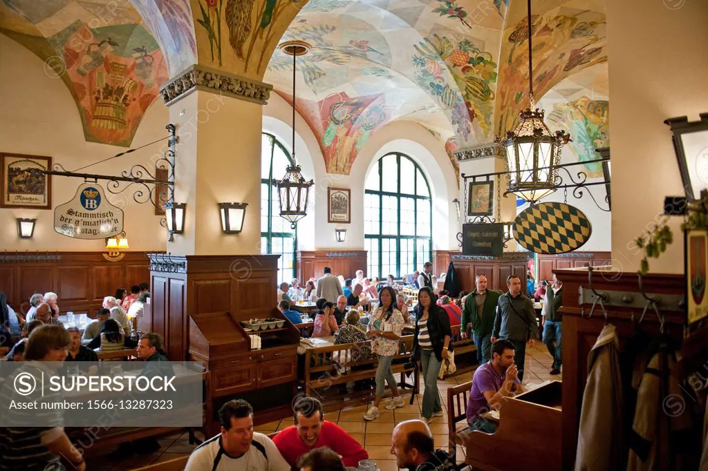 Hofbrauhaus is one of the traditional beerhouse of city, München (Munich), Bavaria (Bayern), Germany