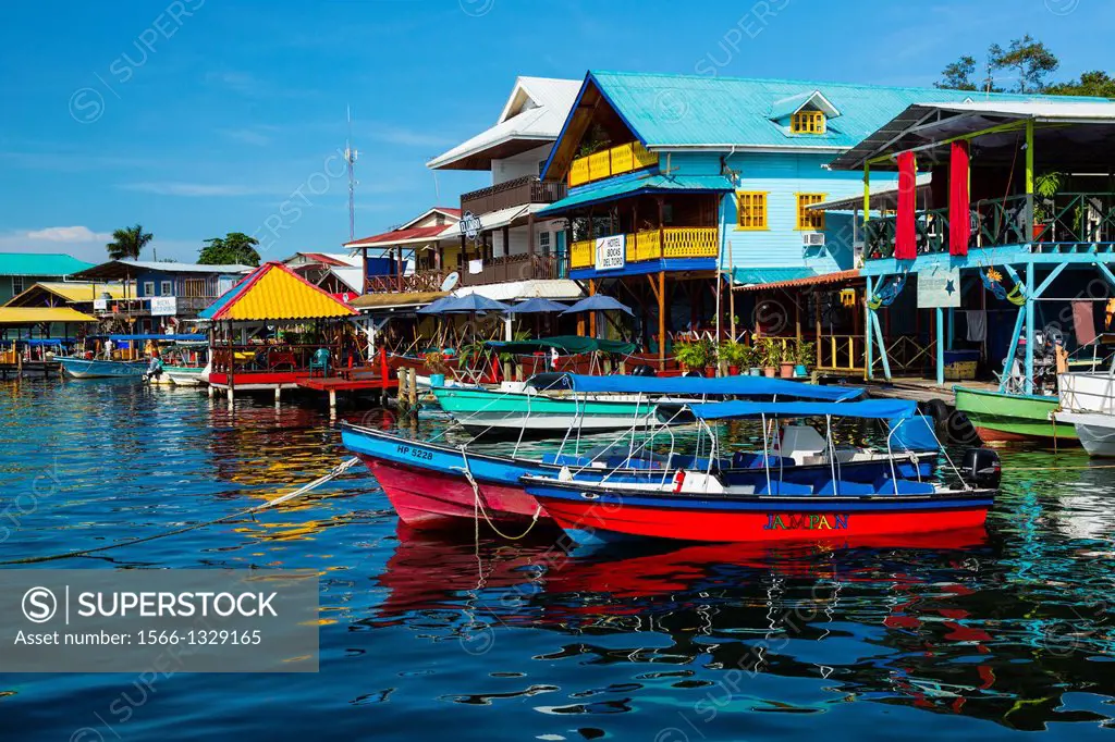 Bocas del Toro Town, Colon Island, Bocas del Toro Archipelago, Bocas del Toro Province, Panama, Central America, America