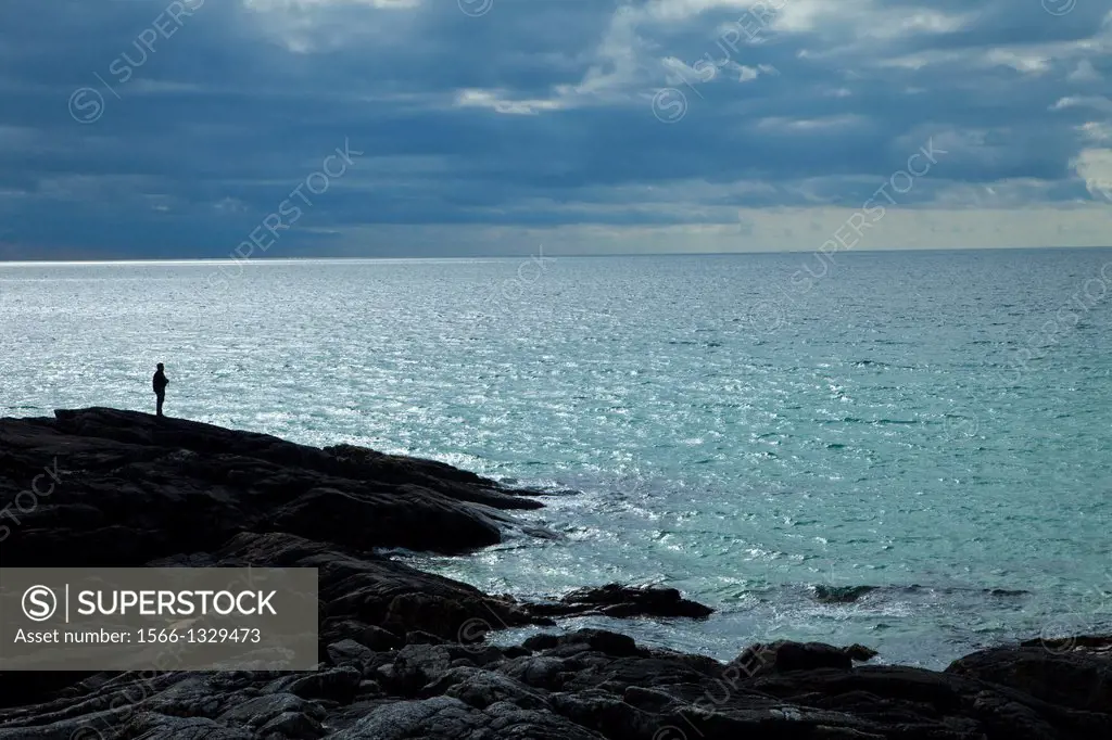 Coastal View South Harris Island. Outer Hebrides. Scotland, UK.