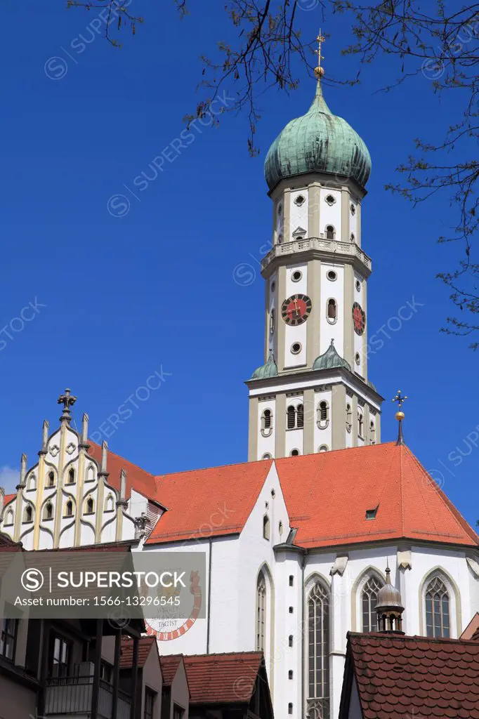 Germany, Bavaria, Augsburg, St Ulrich and St Afra Church,.