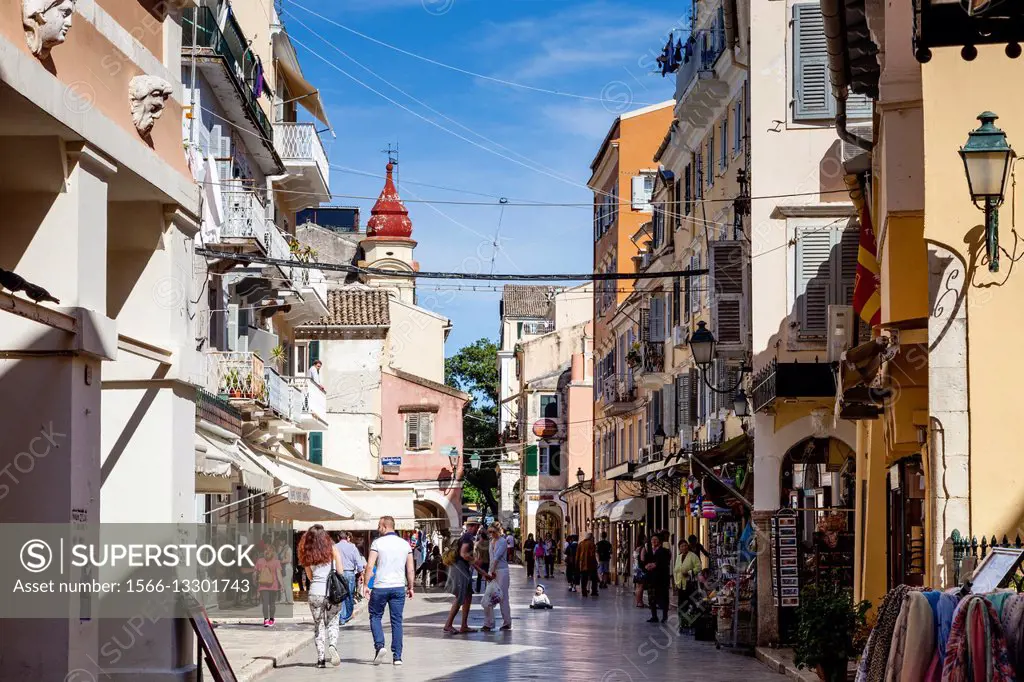 Historic Corfu Town, Corfu Island, Greece.
