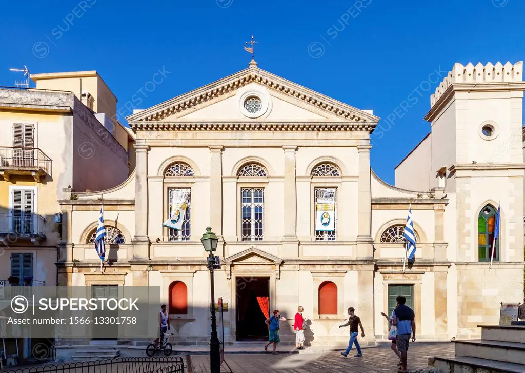Cathedral Of St Jacob and St Christopher, Town Hall Square, Corfu Old Town, Corfu Island, Greece.