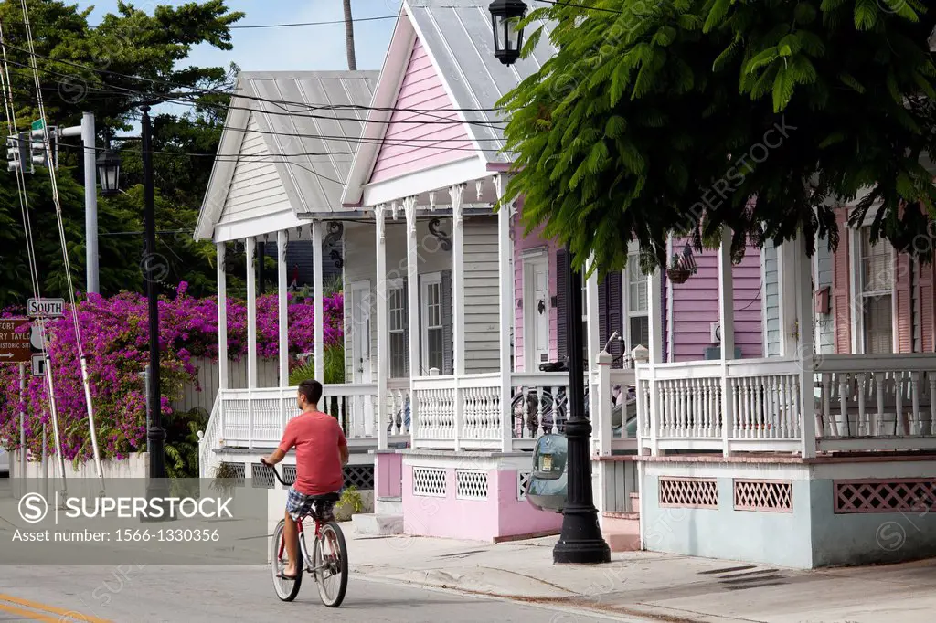 Cottages on Truman Street, Key West, Florida, USA