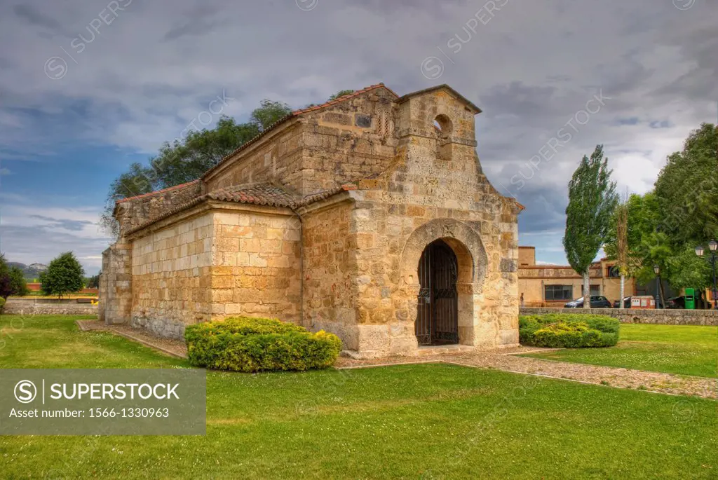 Visigothic Church of San Juan Bautista San Juan de Baños. 7th Century. Baños de Cerrato. Palencia Province. Castilla y Leon. Spain.