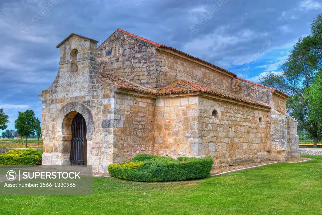 Visigothic Church of San Juan Bautista San Juan de Baños. 7th Century. Baños de Cerrato. Palencia Province. Castilla y Leon. Spain.