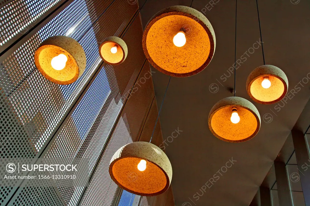 Lamps, Museu del Suro, Palafrugell, Catalonia, Spain