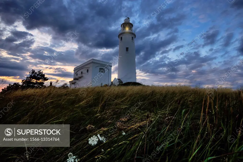 Hurst Point Lighthouse, Solent, Hampshire, England, UK.