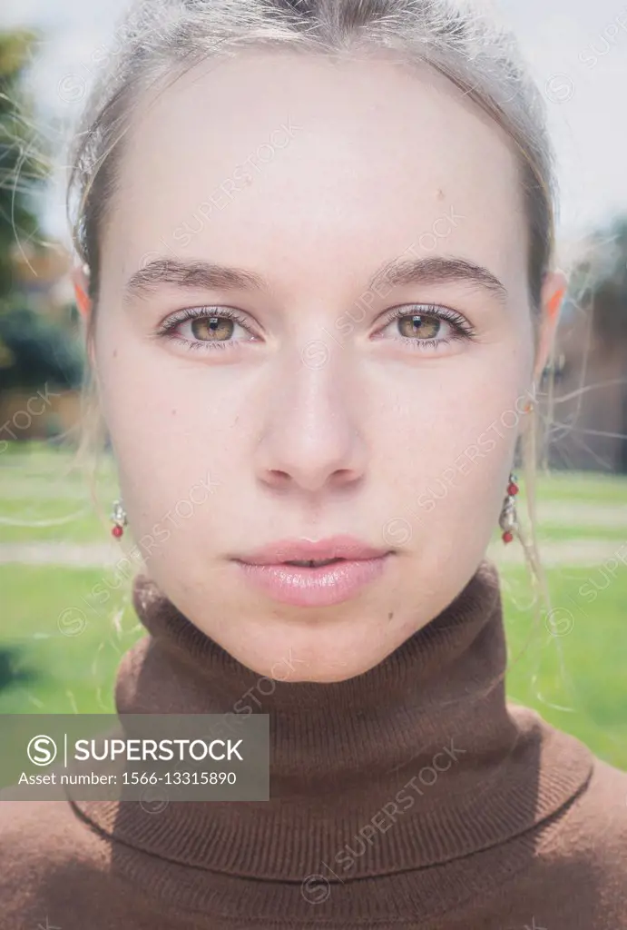 Beauty portrait of a teenager.