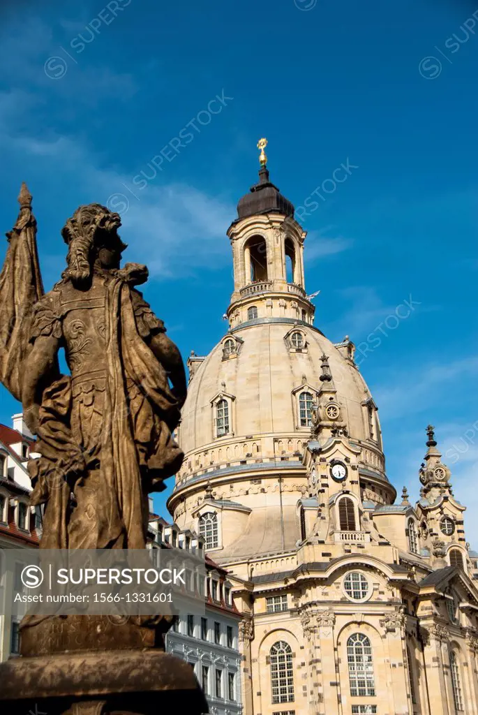 The Frauenkirche in Dresden, Germany
