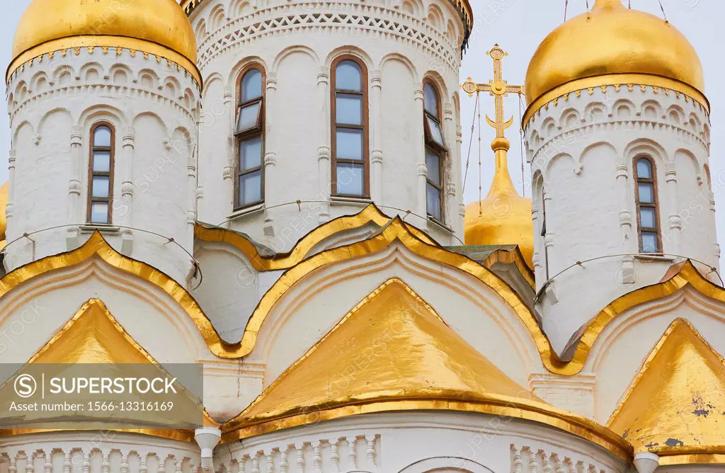 Annunciation cathedral, Cathedral Square, Kremlin, Moscow, Russia.