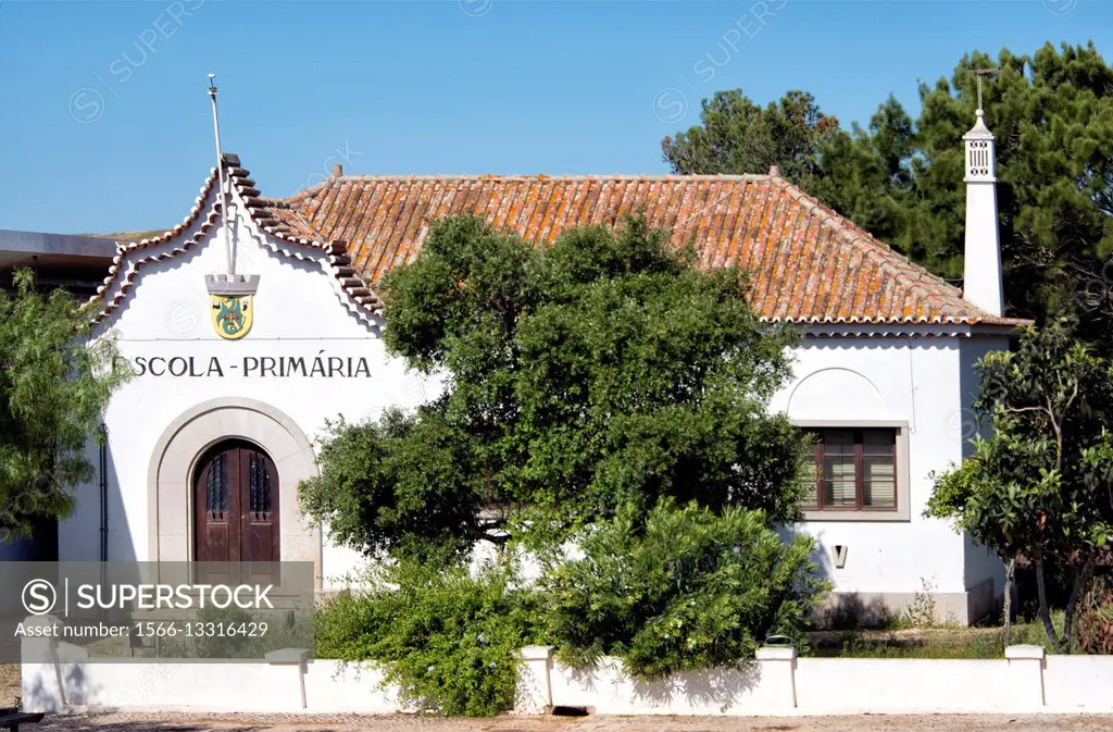 primary school in Raposeira, Vila do Bispo, Algarve, Portugal, Europe