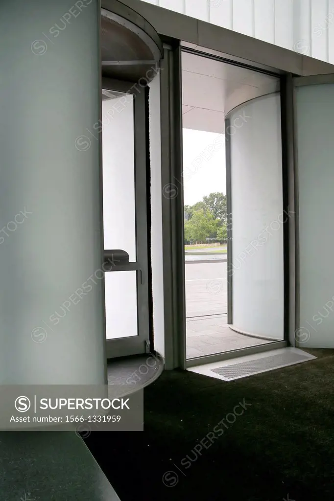 Revolving and Regular Doorway, Frosted Glass, Soft Light.