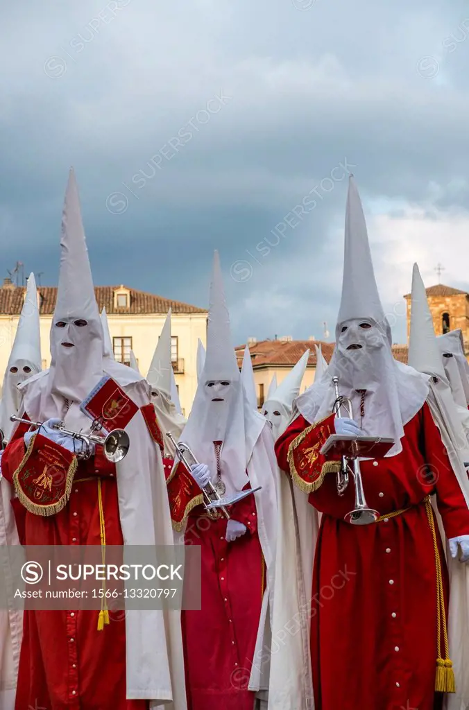 religious ceremony in Avila during Holy Week in Spain.
