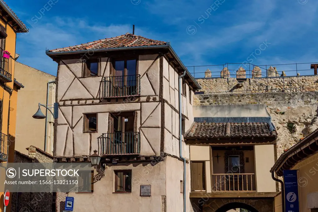 House in old Jewish quarter, Segovia, Castilla y Leon, Spain.