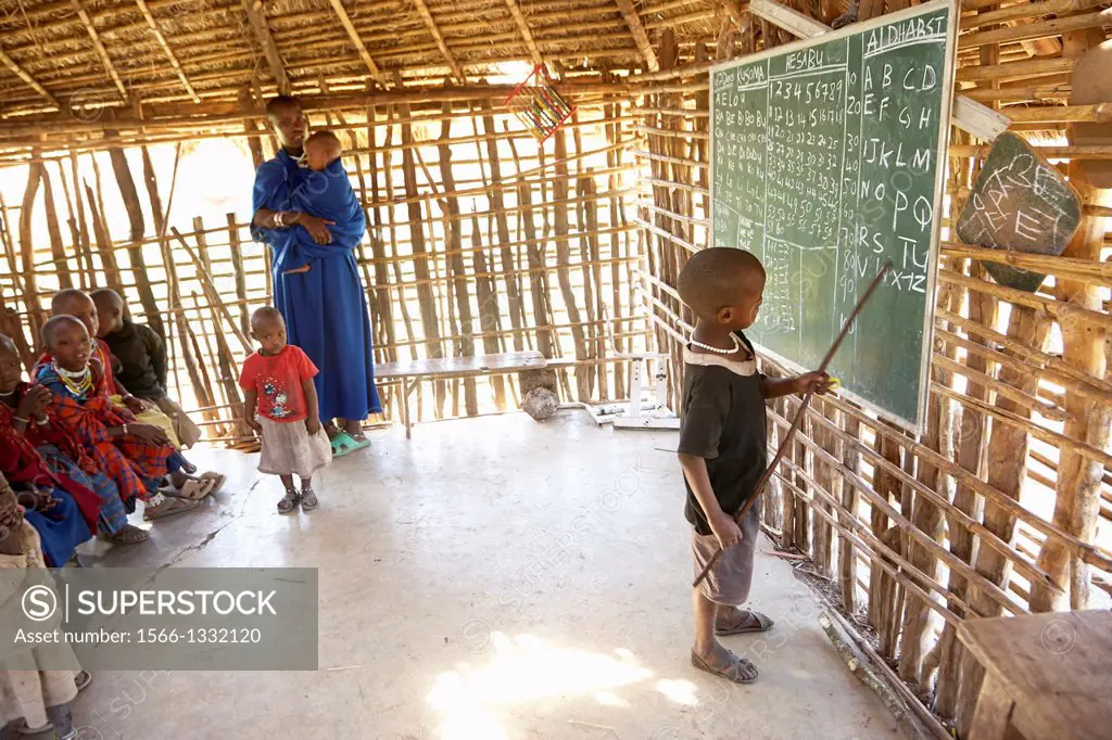Maasai school. Serengeti. Tanzania.