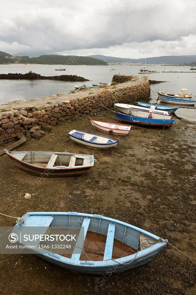 Boats in Muros, Galicia, Spain