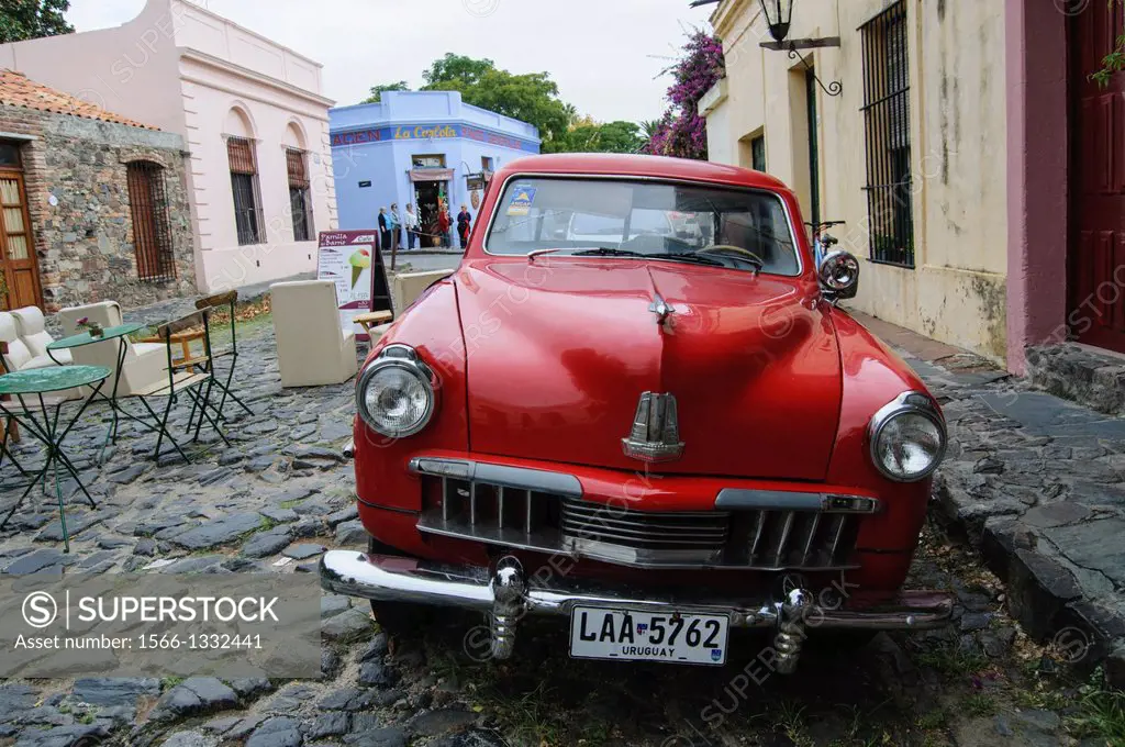 Classic car, Colonia del Sacramento, Uruguay.
