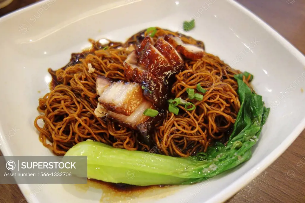 Noodle with char siew barbecued pork