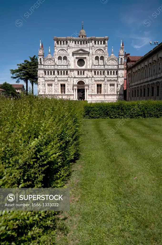 Italy, Lombardy, Certosa di Pavia, Carthusian Monastery of Pavia.