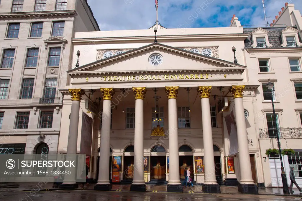 Theatre Royal Haymarket street central London England Britain UK Europe.