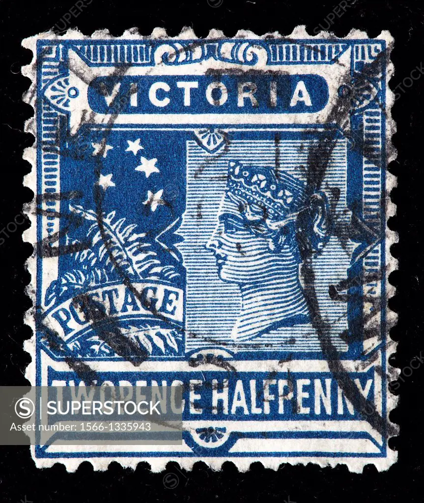 Queen Victoria, postage stamp, Australia, 1901