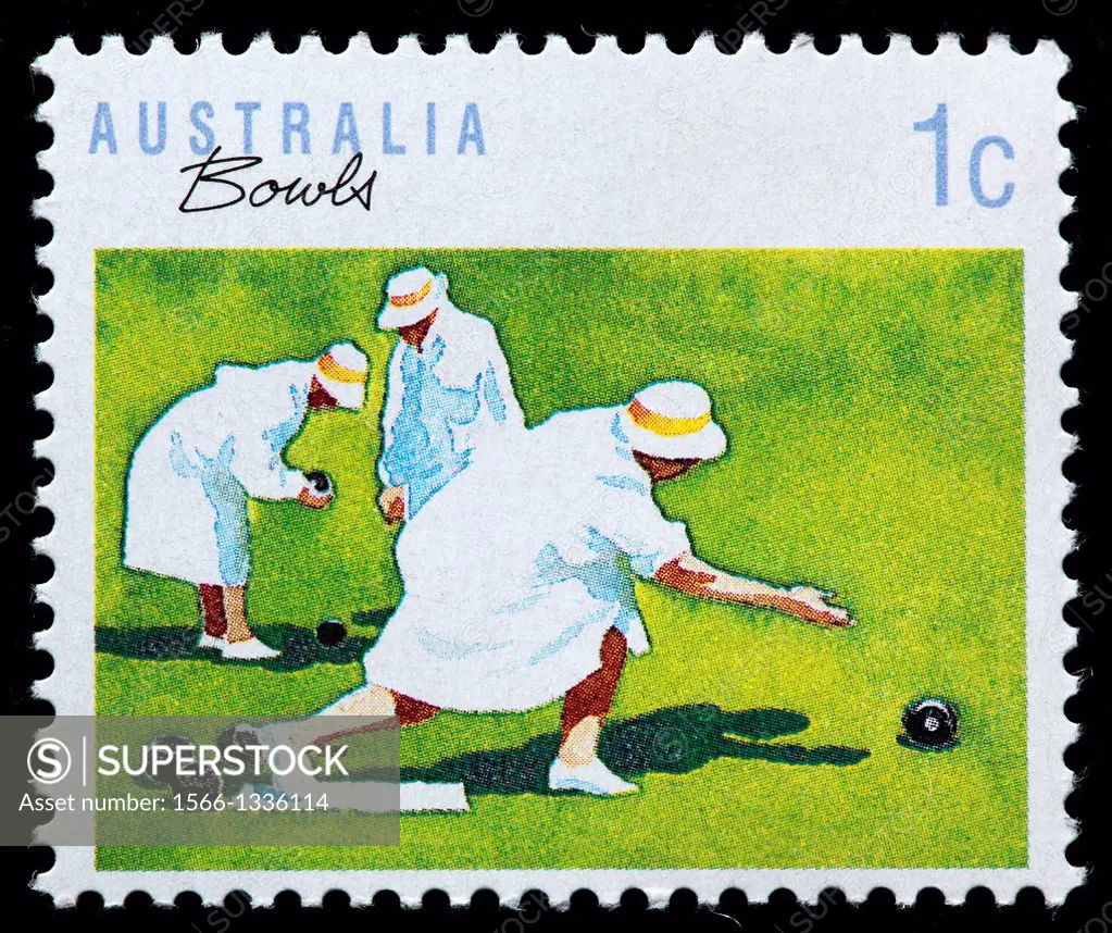 Bowls, Sports, postage stamp, Australia, 1989