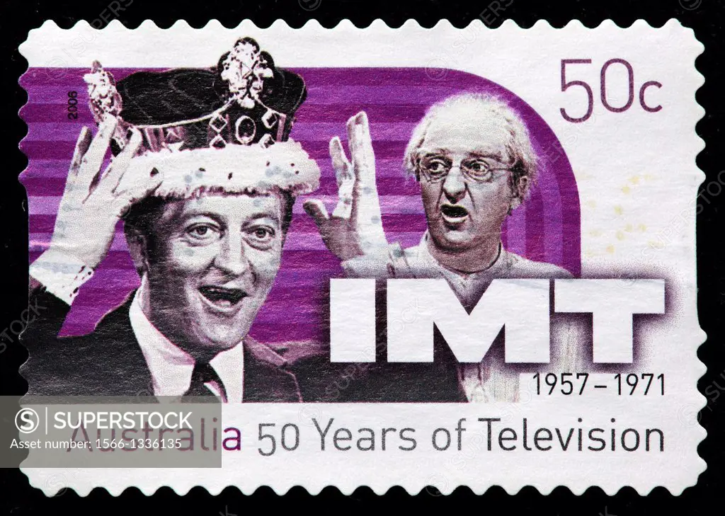 50 years of television, postage stamp, Australia, 2006