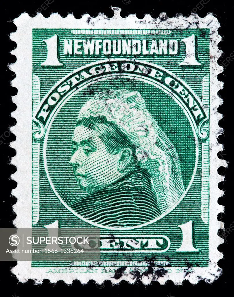 Queen Victoria, postage stamp, Canada, Newfoundland, 1897