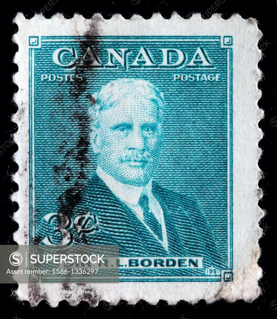 Sir Robert Borden, postage stamp, Canada, 1951