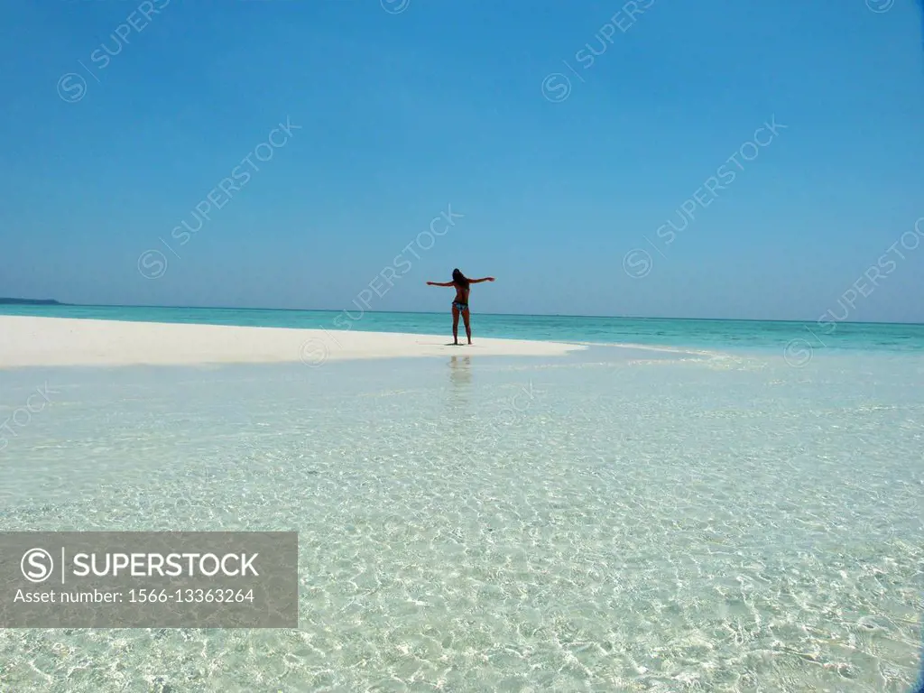 Alone in one of the spectacular islands of Karimunjawa, Java, Indonesia