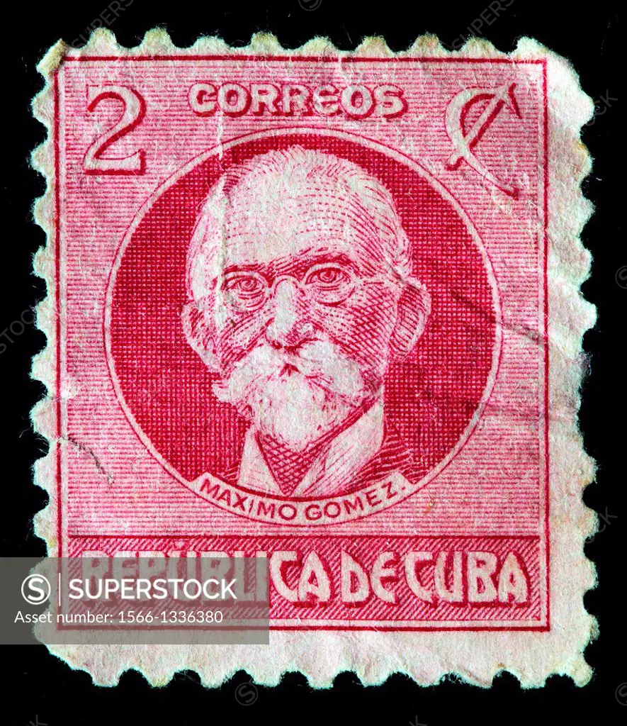 Maximo Gomez, postage stamp, Cuba, 1917