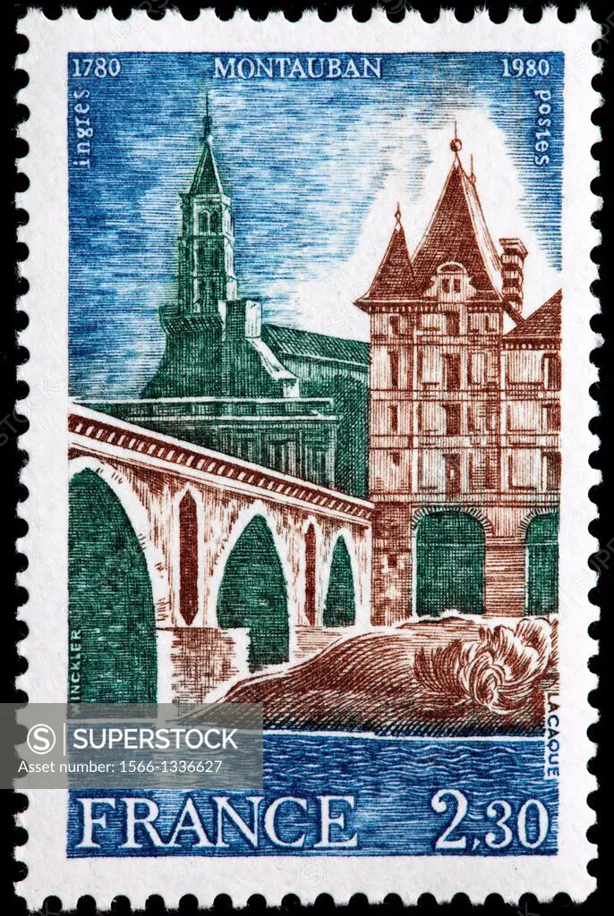 Montauban, postage stamp, France, 1980