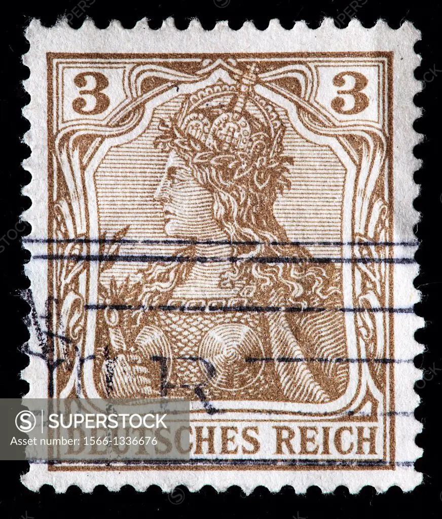 Germania, postage stamp, Germany, 1902