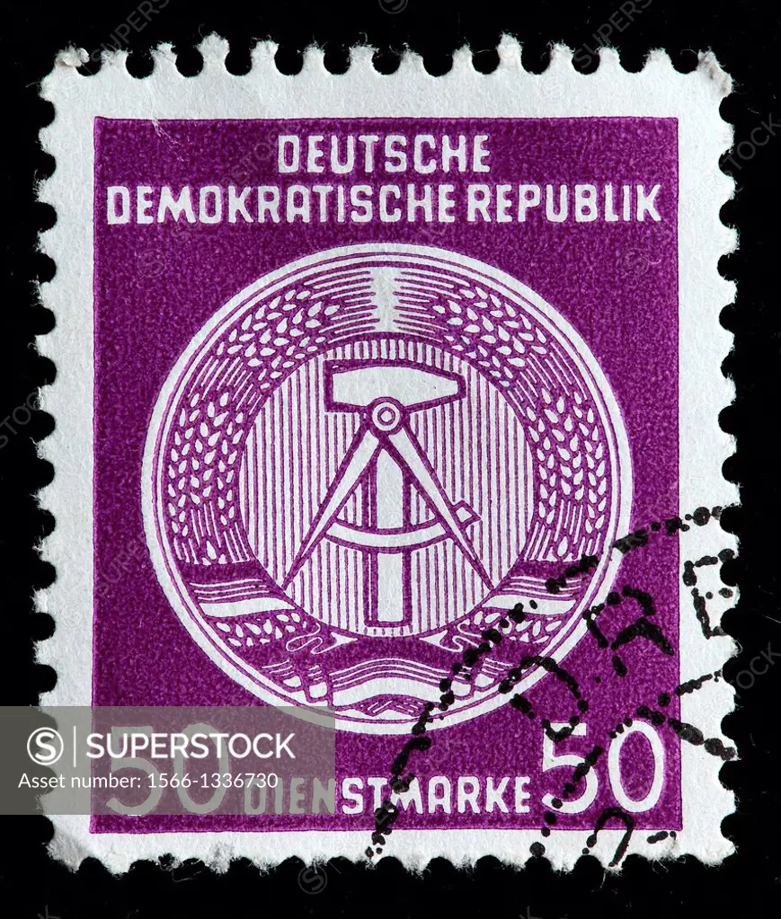 Coat of arms, postage stamp, Germany, 1954