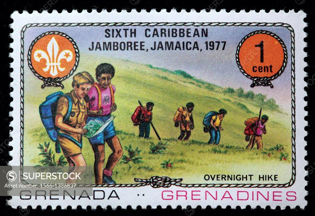 Overnight hike, postage stamp, Grenada Grenadines, 1977
