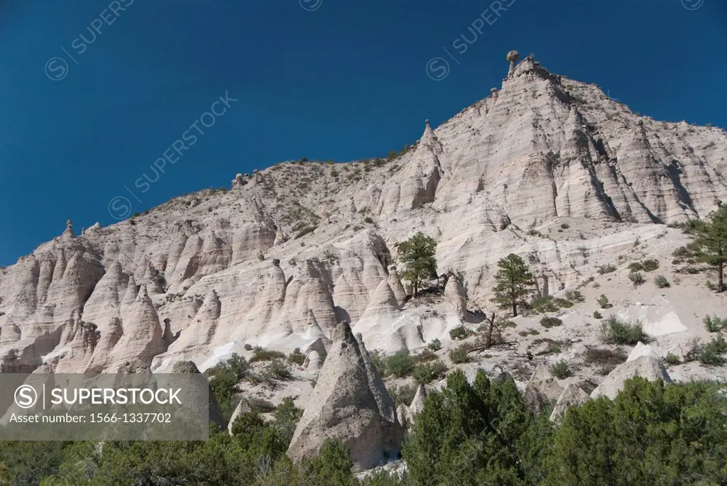 USA, New Mexico, Kasha-Katuwe Tent Rock National Monument, tent shaped rock.