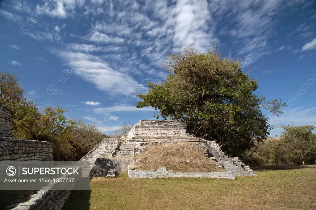 Mexico, Chiapas, Tenam Puente Archaeological Zone.